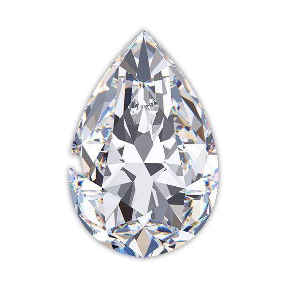 Pear 2.30 Carat K SI2 Diamond