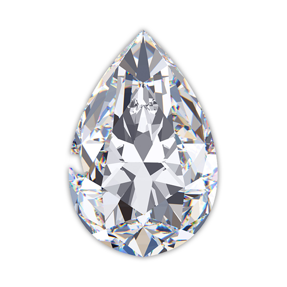 Pear 3.21 Carat J IF Diamond